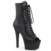 6" Heel ASPIRE-1021 Black Faux Leather